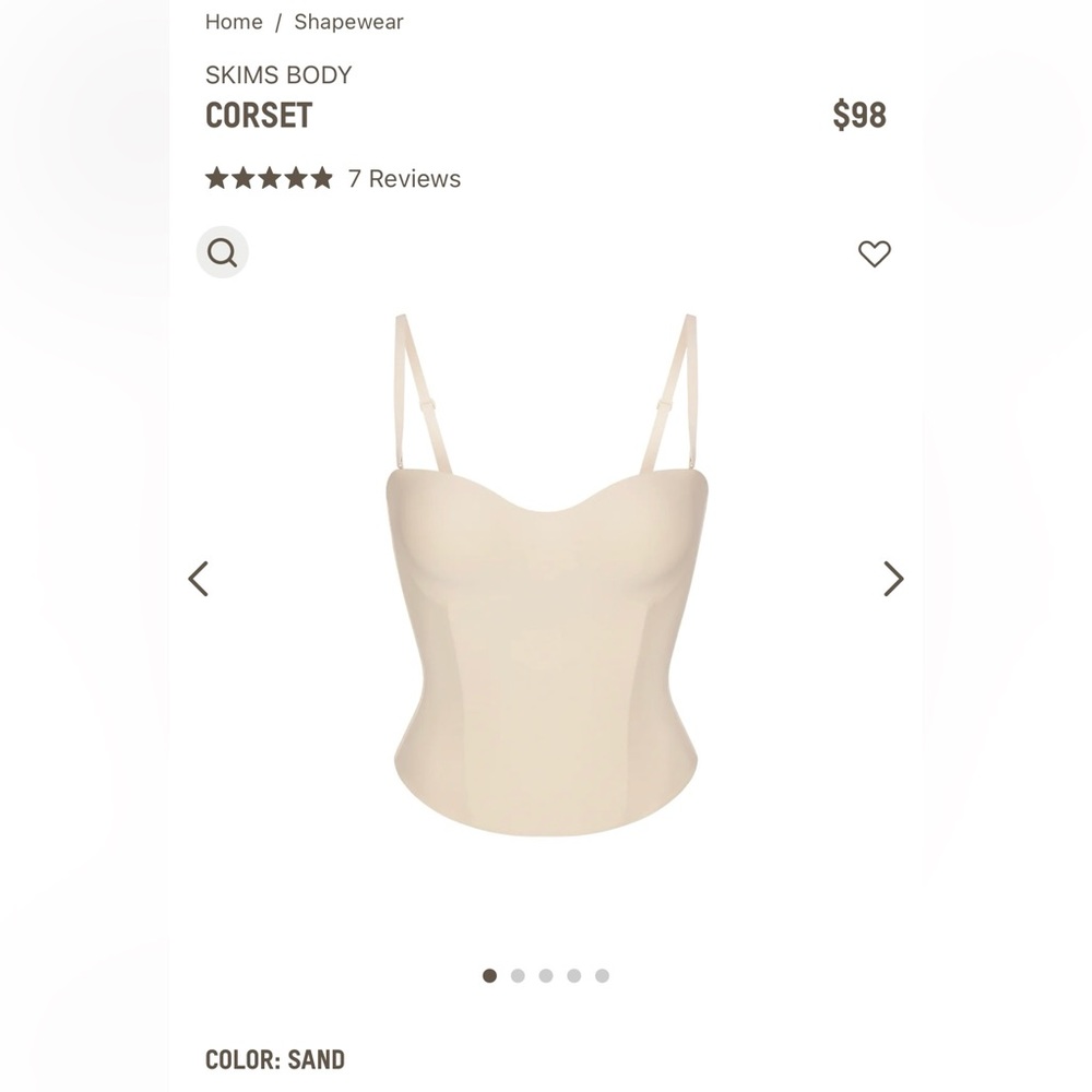 SKIMS underwire corset